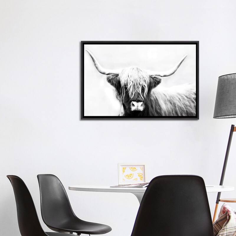 iCanvas "Highland Longhorn" by Danita Delimont Framed Bed Bath